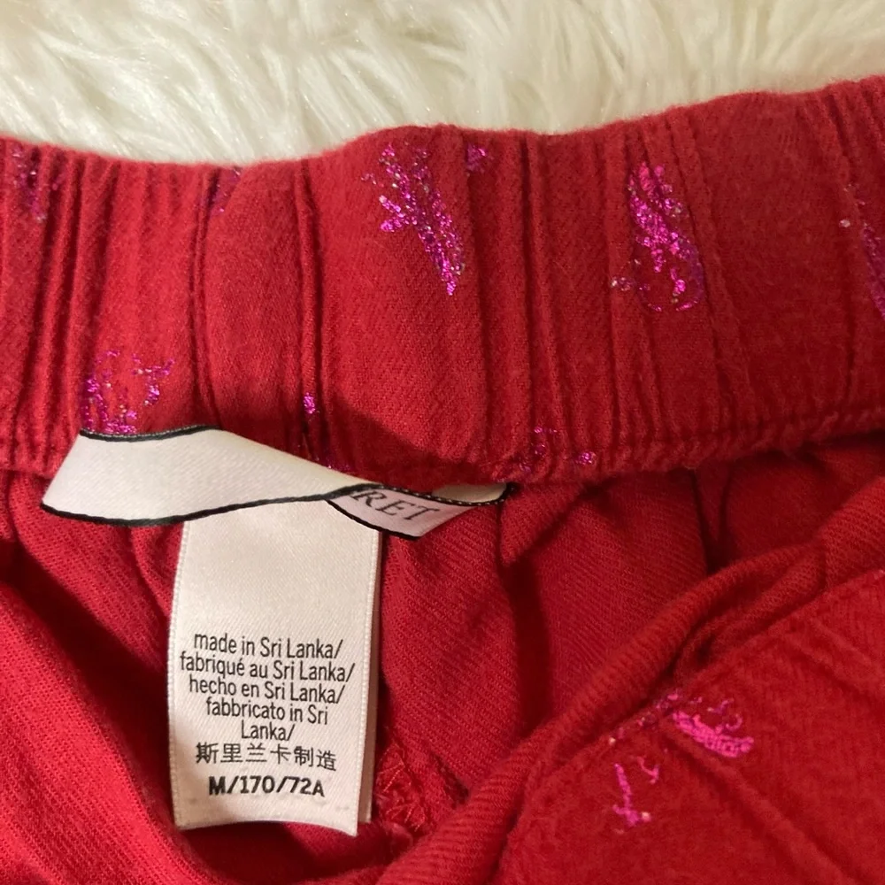 Victoria Secret Vintage cotton‎ red and Pink PJ bottoms size medium